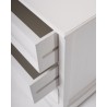 Novo Solo Bedside Drawer Unit - Drawer Opened Top Angled - Novo Solo Bedside Drawer Unit - Drawer Opened Top Angled