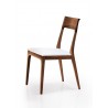 Capri Dining Chair In Solid Walnut And White  - White BG - Capri Dining Chair In Solid Walnut And White  - White BG