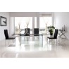 MIAMI Collection Clear Glass Dining Table - MIAMI Collection Clear Glass Dining Table