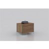Casabianca Il Vetro Nightstand / End Table - Angled Lifestyle - Casabianca Il Vetro Nightstand / End Table - Angled Lifestyle
