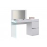 Casabianca IL VETRO Vanity In High Gloss White Lacquer And Mirror With Clear Glass - Casabianca IL VETRO Vanity In High Gloss White Lacquer And Mirror With Clear Glass