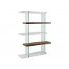 Casabianca IL VETRO Bookcase - Angled View White BG - Casabianca IL VETRO Bookcase - Angled View White BG