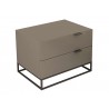 Casabianca Vizzione Nightstand / End Table - White BG - Casabianca Vizzione Nightstand / End Table - White BG