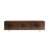 MOON Walnut Veneer Entertainment Center - Front - MOON Walnut Veneer Entertainment Center - Front
