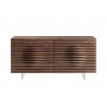 MOON High Gloss Walnut Dresser - Front - MOON High Gloss Walnut Dresser - Front