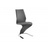 BOULEVARD Dark Gray Eco-leather Dining Chair  - BOULEVARD Dark Gray Eco-leather Dining Chair 