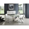 BOULEVARD White Eco-leather Dining Chair - Lifestyle - BOULEVARD White Eco-leather Dining Chair - Lifestyle