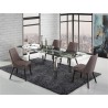 CLOUD Collection Stainless Steel Extendable Dining Table - CLOUD Collection Stainless Steel Extendable Dining Table