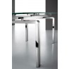 CLOUD Collection Stainless Steel Extendable Dining Table - Edge - CLOUD Collection Stainless Steel Extendable Dining Table - Edge