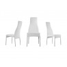 VALENTINO White Eco-leather Dining Chair - Set of 3 - VALENTINO White Eco-leather Dining Chair - Set of 3