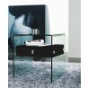 Casabianca Bari Nightstand / End Table - Angled View - White -  Casabianca Bari Nightstand / End Table - Angled View - White