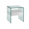  Casabianca Bari Nightstand / End Table - White BG Angled View -  Casabianca Bari Nightstand / End Table - White BG Angled View