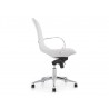 Casabianca HORIZON Arm White Eco-leather Office Chair - Side - Casabianca HORIZON Arm White Eco-leather Office Chair - Side