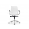 Casabianca HORIZON Arm White Eco-leather Office Chair - Front - Casabianca HORIZON Arm White Eco-leather Office Chair - Front