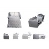 Reserve Queen Size Sofa Bed In Gray Linen Fabric And Black Feet - Folding Variations - Reserve Queen Size Sofa Bed In Gray Linen Fabric And Black Feet - Folding Variations