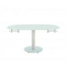 Thao Dining Table In White Tempered Glass - Front - Thao Dining Table In White Tempered Glass - Front
