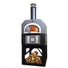 CBO-750 Hybrid Commercia/Residentiall Stand: (Pre-Assembled) Custom-Built Heavy-Duty Stand with Metal Insulating Hood and Gas Package - Silver -  Angled 