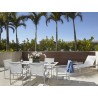Palm 2 Aluminum Dining Base - Silver - Lifestyle