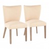 LumiSource Addison Dining Chair - Set of 2 - LIGHT BROWN  - LumiSource Addison Dining Chair - Set of 2 - LIGHT BROWN 