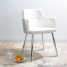 LumiSource Andrew Dining Chair - Set Of 2 - WHITE; CHROME LEGS - Lifestyle - LumiSource Andrew Dining Chair - Set Of 2 - WHITE; CHROME LEGS - Lifestyle