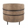 LumiSource Colby Tub Chair - BROWN - Rear - LumiSource Colby Tub Chair - BROWN - Rear
