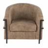 LumiSource Colby Tub Chair - BROWN - Front - LumiSource Colby Tub Chair - BROWN - Front