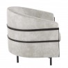 LumiSource Colby Tub Chair - LIGHT GREY - Side - LumiSource Colby Tub Chair - LIGHT GREY - Side