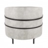 LumiSource Colby Tub Chair - LIGHT GREY - Rear - LumiSource Colby Tub Chair - LIGHT GREY - Rear