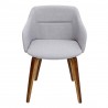 LumiSource Campania Chair - GREY - Front - LumiSource Campania Chair - GREY - Front