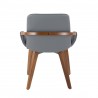 LumiSource Cosmo Chair - GREY - Rear