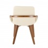 LumiSource Cosmo Chair - CREAM - Rear