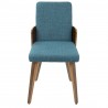 LumiSource Carmella Dining Chair - Set of 2 - TEAL - Front - LumiSource Carmella Dining Chair - Set of 2 - TEAL - Front
