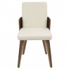 LumiSource Carmella Dining Chair - Set of 2 - CREAM - Front - LumiSource Carmella Dining Chair - Set of 2 - CREAM - Front