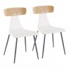 LumiSource Elio Chair - Set of 2 - WHITE  - LumiSource Elio Chair - Set of 2 - WHITE 