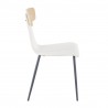 LumiSource Elio Chair - Set of 2 - WHITE - Side - LumiSource Elio Chair - Set of 2 - WHITE - Side