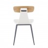 LumiSource Elio Chair - Set of 2 - WHITE - Rear - LumiSource Elio Chair - Set of 2 - WHITE - Rear
