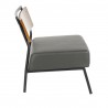LumiSource Fiji Accent Chair - GREY - Side - LumiSource Fiji Accent Chair - GREY - Side