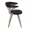LumiSource Gardenia Chair - BLACK - Side - LumiSource Gardenia Chair - BLACK - Side