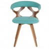 LumiSource Gardenia Chair - TEAL - Front - LumiSource Gardenia Chair - TEAL - Front