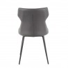 LumiSource Hex Chair - Set of 2 - GREY - Rear - LumiSource Hex Chair - Set of 2 - GREY - Rear