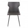 LumiSource Hex Chair - Set of 2 - GREY - Front - LumiSource Hex Chair - Set of 2 - GREY - Front
