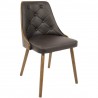 LumiSource Gianna Dining Chair - BROWN - Perspective - LumiSource Gianna Dining Chair - BROWN - Perspective