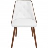 LumiSource Gianna Dining Chair - WHITE - Front - LumiSource Gianna Dining Chair - WHITE - Front