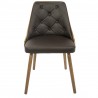 LumiSource Gianna Dining Chair - BROWN - Front - LumiSource Gianna Dining Chair - BROWN - Front