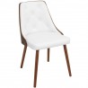 LumiSource Gianna Dining Chair - WHITE - Perspective - LumiSource Gianna Dining Chair - WHITE - Perspective