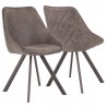 LumiSource Marche Chair - Set of 2 - DARK GREY  - LumiSource Marche Chair - Set of 2 - DARK GREY 