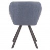 LumiSource Matisse Chair - Set of 2 - BLUE - Rear - LumiSource Matisse Chair - Set of 2 - BLUE - Rear