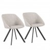 LumiSource Matisse Chair - Set of 2 - GREY  - LumiSource Matisse Chair - Set of 2 - GREY 
