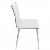 LumiSource Mason Chair With Swivel - Set of 2 - OFF WHITE - Side - LumiSource Mason Chair With Swivel - Set of 2 - OFF WHITE - Side
