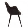LumiSource Mustang Chair - Set of 2 - BLACK - Side - LumiSource Mustang Chair - Set of 2 - BLACK - Side